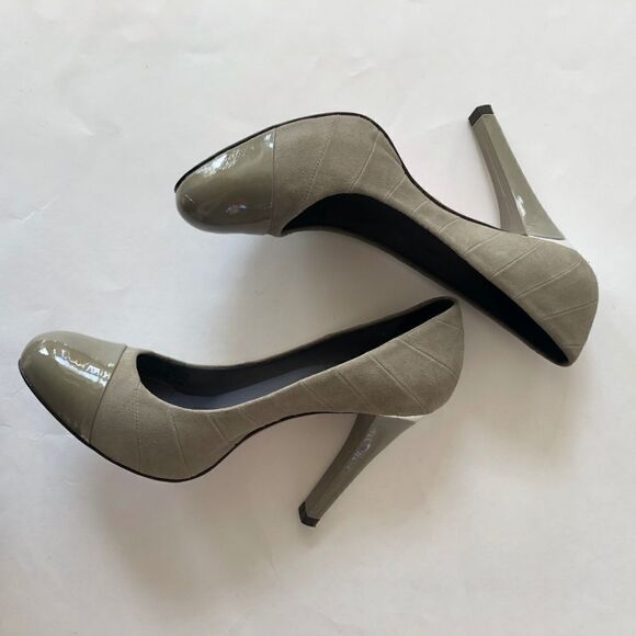 BCBG Max Azria Womens Suede Platform Pumps Heels 8 - Picture 8 of 8